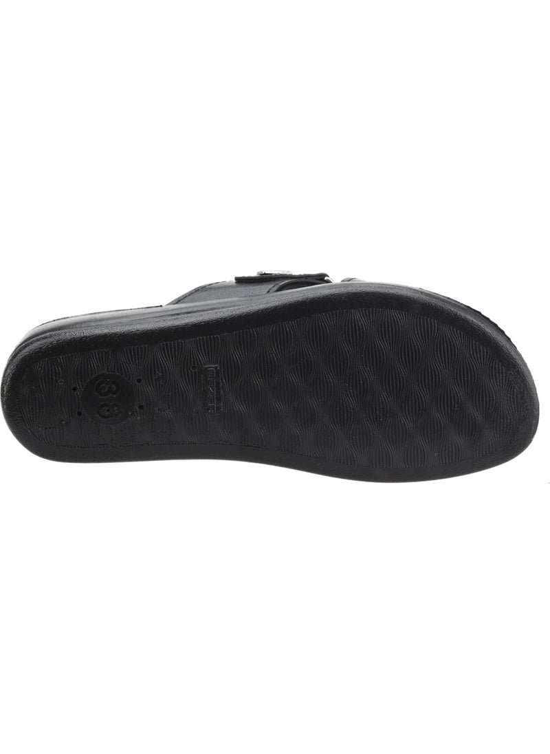 7187 Women's Daily Velcro Slippers Black