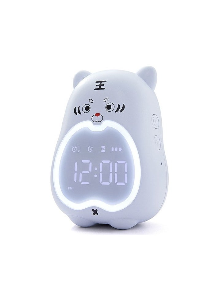 Pippi Tiger Learning Player Clock Creative Night Lamp Students Special Screening Code Colour:Navy blue