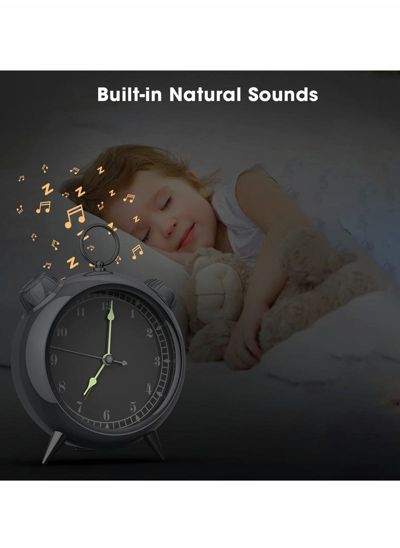 Bluetooth Smart Alarm Clock Sleep Play With 4 Sleep Aid Music Timer Alarm Clock FM Radio With Charging Cable + 1 Sachet Suitable for Bedroom, Bedside, Desk