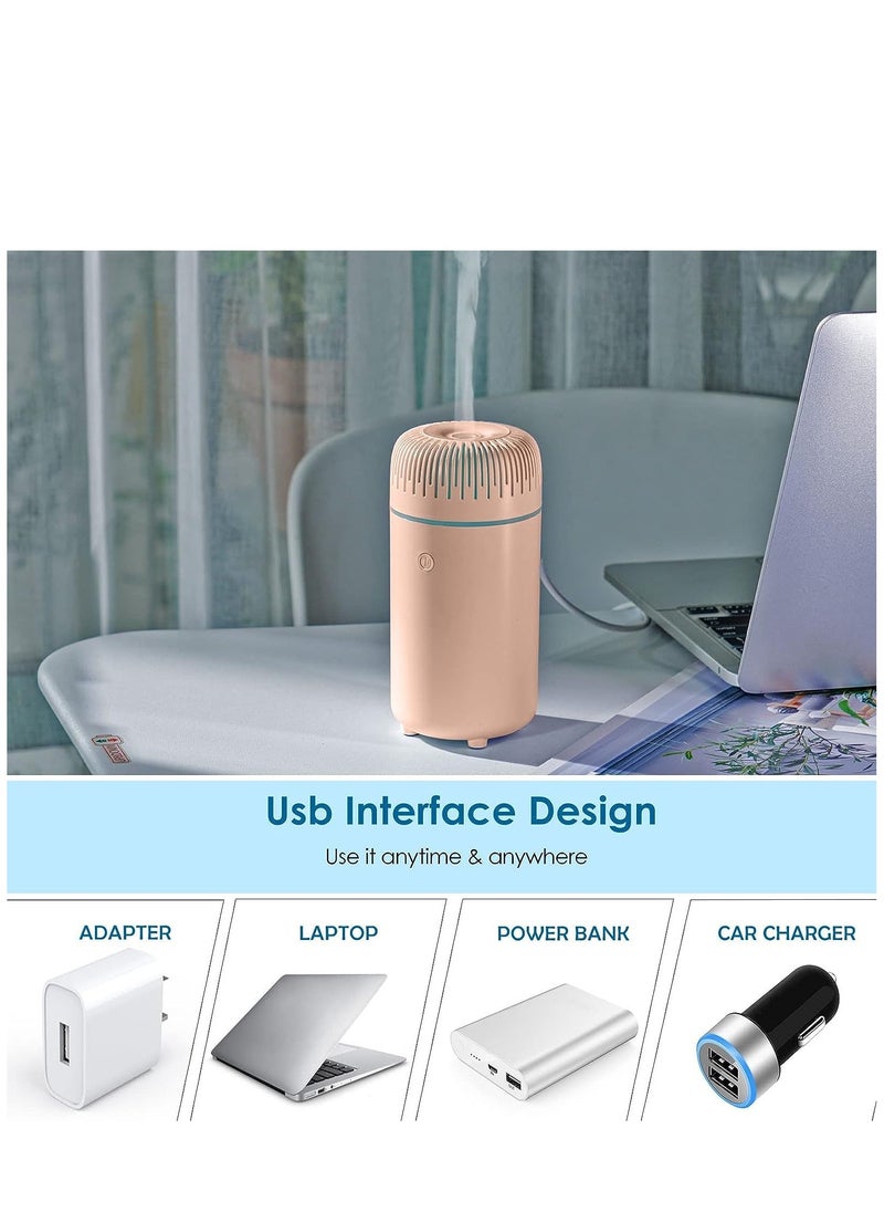 Car Diffuser Humidifier Aromatherapy Essential Oil Diffuser USB Cool Mist Mini Portable Diffuser for Car Home Office Bedroom