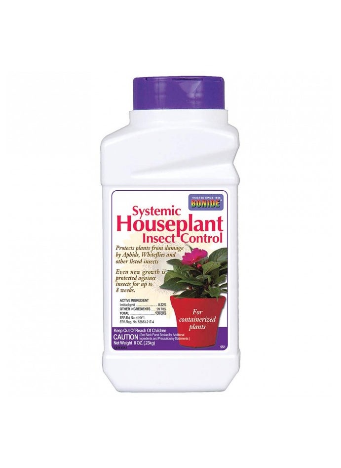 Systemic Houseplant Insect Control, 8 oz Ready-to-Use for Indoors and Outdoors, Protects Plants from Insects