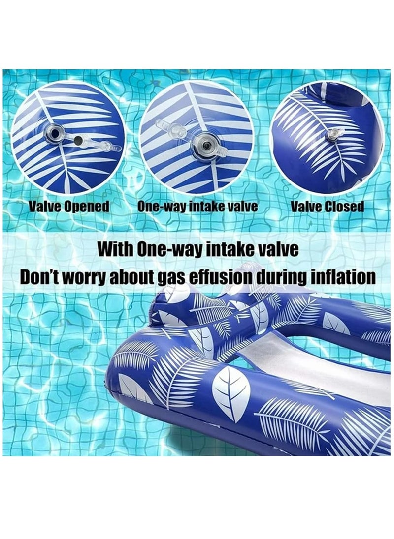 Inflatable Pool Floats Adult, Chairs Summer Inflatable Swimming Pool Lounge Chairs Pool Float for Pool Floating Party Beach Ocean Sea Outdoor Water Fun