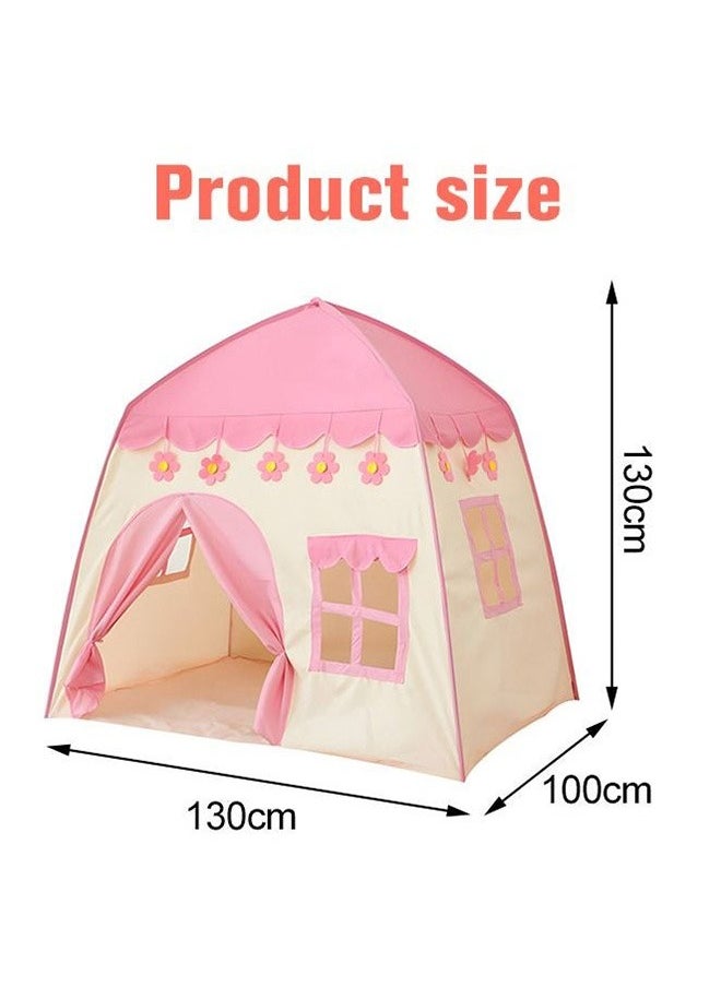 Kids Tent Indoor or Outdoor Toddler Tent with Several Windows for Boys Girls Gift Suitable 3-4 person Large Kids Playhouse Tent Toys Pink