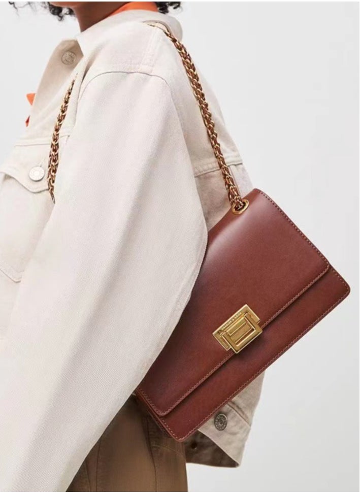 Charles & Keith Chain Small Square Bag Shoulder Bag Crossbody Bag