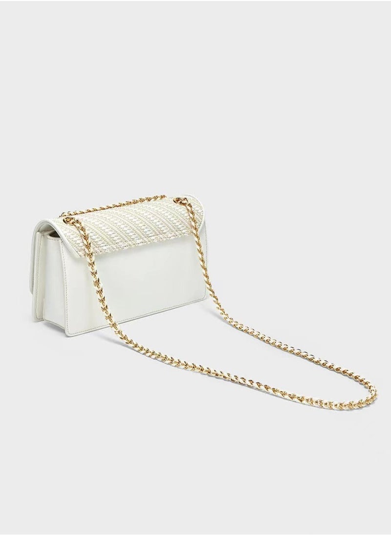 Charles & Keith Chain Small Square Bag Shoulder Bag Crossbody Bag