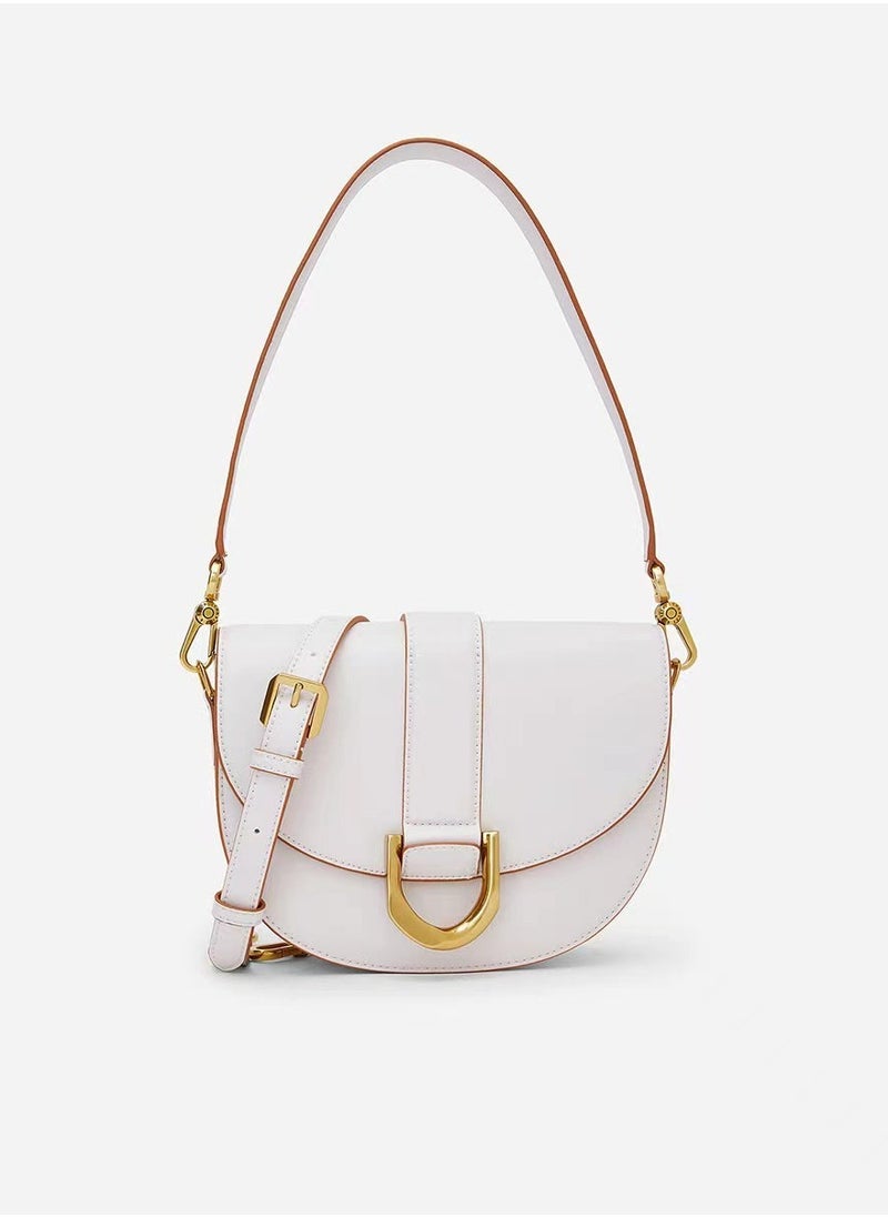 Charles & Keith Gabine Horseshoe Buckle Saddle Bag Shoulder Bag