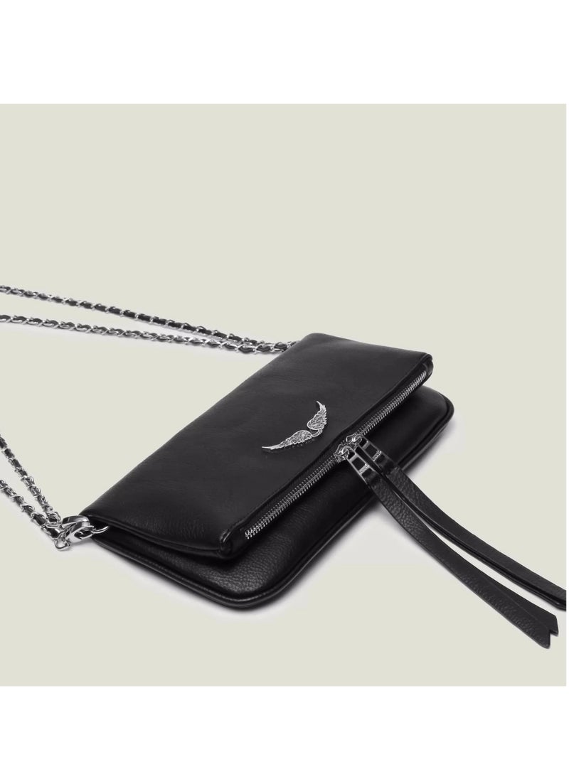 ZADIG & VOLTAIRE Folding Zipper Wing Bag