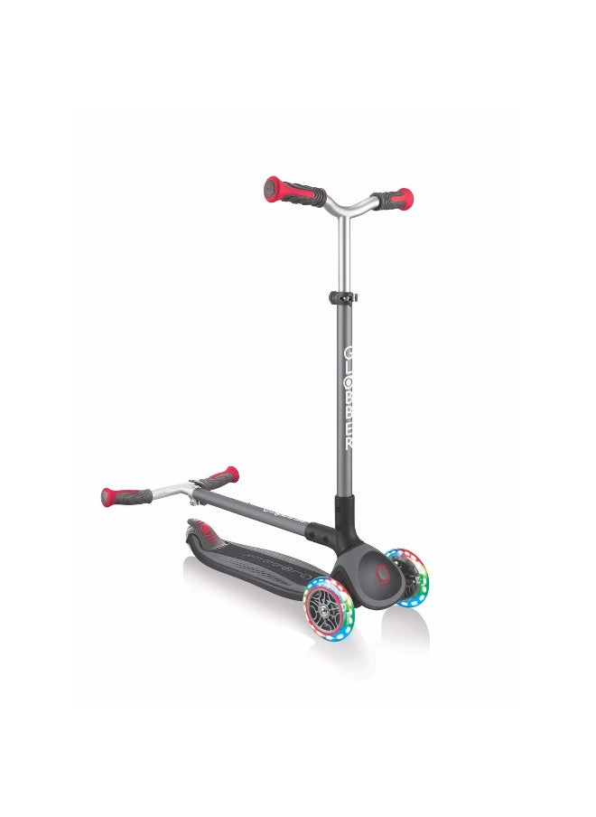 Master Lights Foldable Scooter (Black/Red)