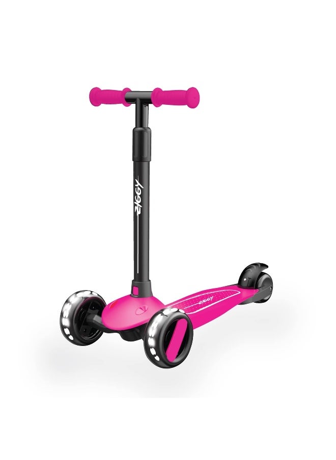 3-Wheel Tilt Scooter With Led (Pink)