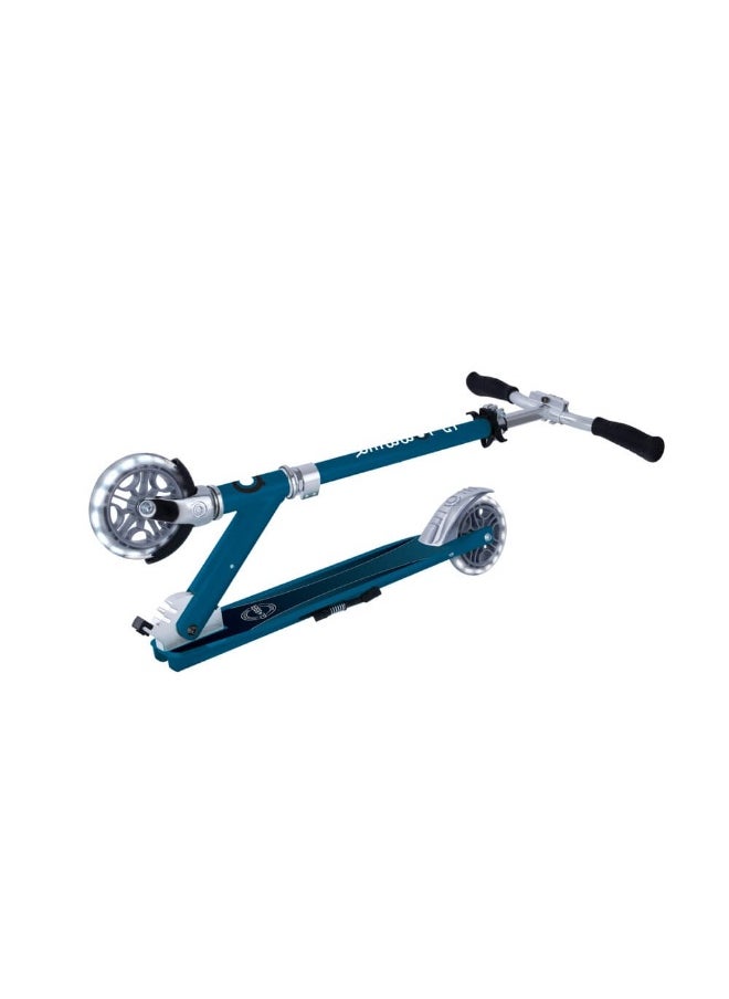 Flow Elements Kick Scooter With Lights (Petrol Blue)