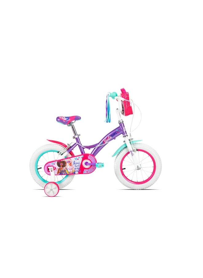 Spartan Barbie Girls' Bike (16 in, Purple/Pink)