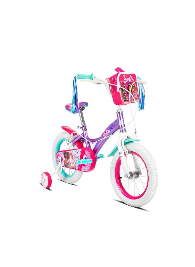 Spartan Barbie Girls' Bike (16 in, Purple/Pink)