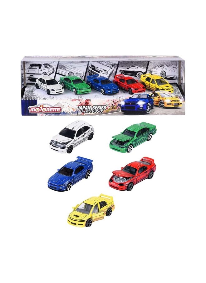 Majorette Japan Series Die-cast Car Gift Pack (5 Pieces)