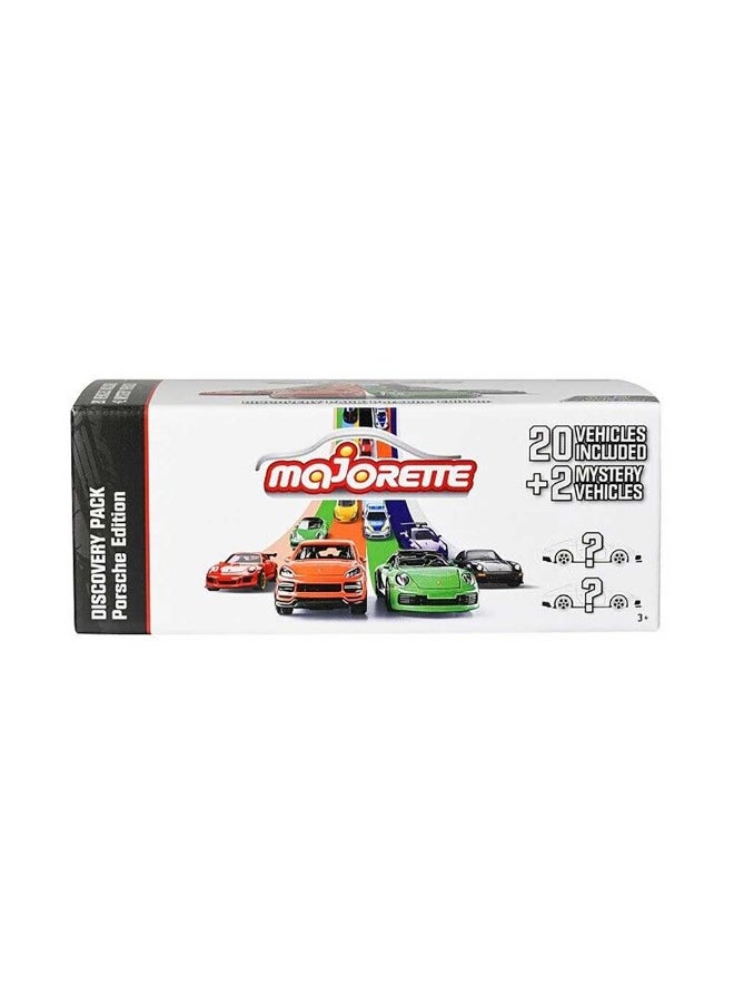 Majorette Porsche Edition Discovery Pack with 2 Mystery Cars (1:64, 22 Pack)