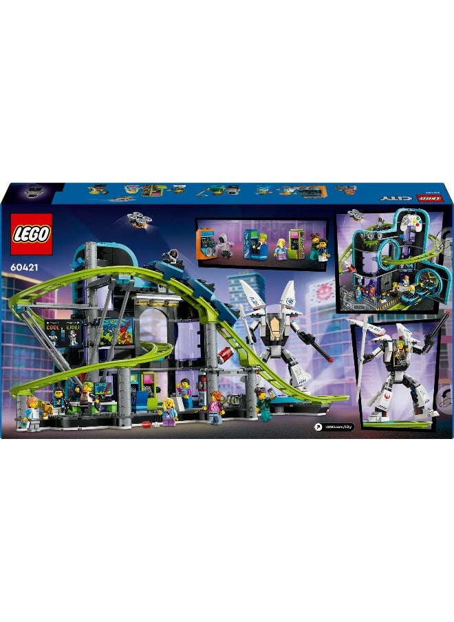 LEGO City Robot World Roller-Coaster Park Toy 60421 Building Toy Set (986 Pieces)