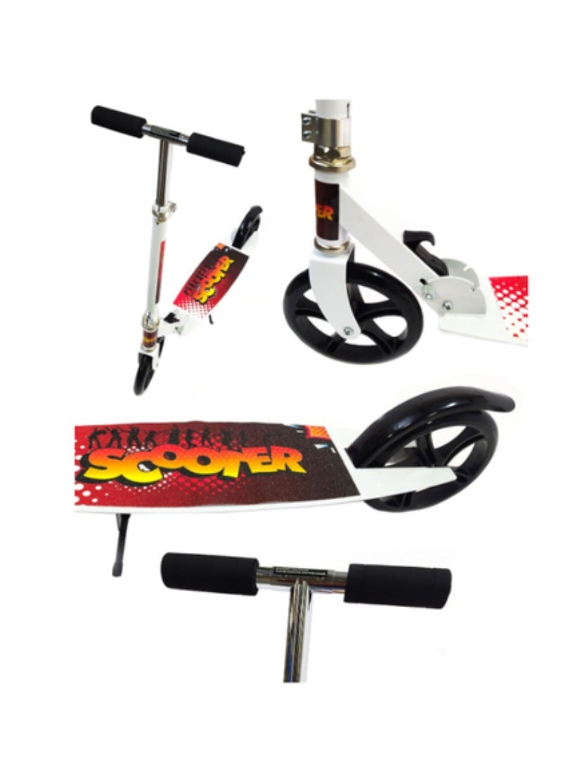 Full Iron Wide Board Adult Scooter - 2 Wheel Scooter