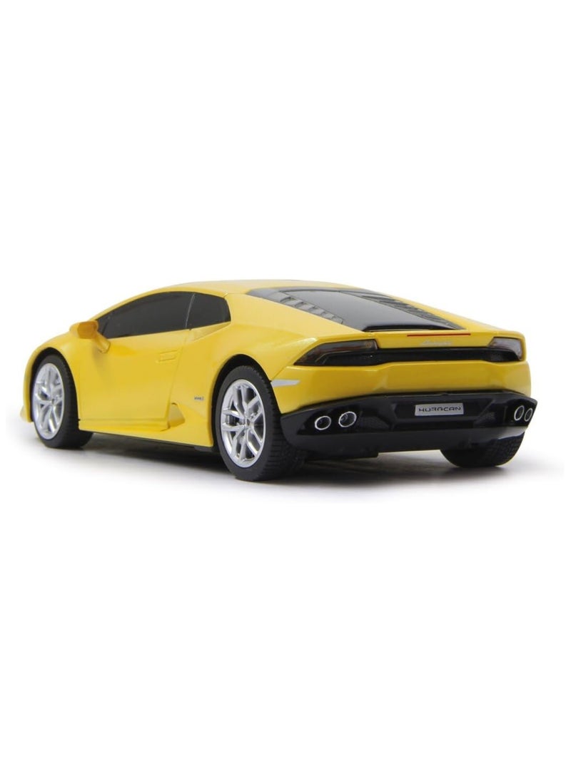 Official Licensed Lamborghini HURACÁN LP610-4 1:24 Scale Electric Remote Control Sport Racing Hobby Toy Car, RC Car Model Vehicle Gift for Boys, Girls, Teens and Adults - Yellow