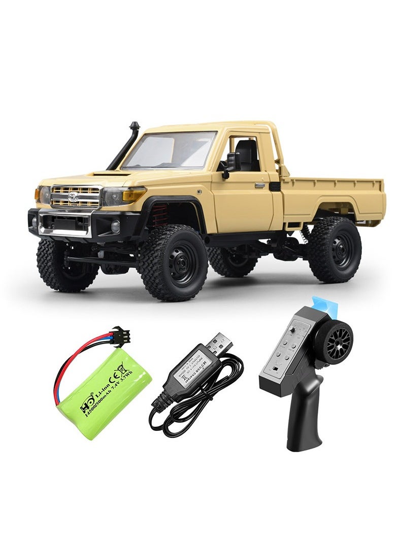 RC Truck, 1/12 LC79 RC Rock Crawler, MN-82 4x4 Toyota Land Cruiser Remote Control Pickup Off Road RTR 2.4GHz Remote Control Rock Crawler Car Toy with Controllable Headlights 1 Battery