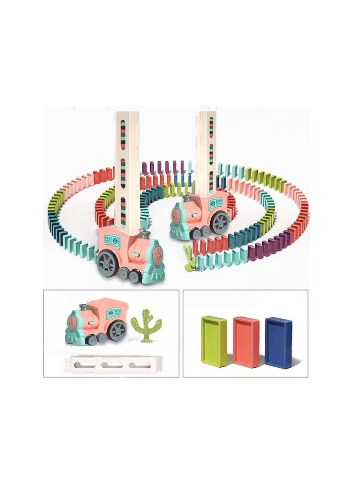 Early Education for Children Electric Domino Toy Small Train-Music and Lights Colour:Colourful model:28.8x4x4cm