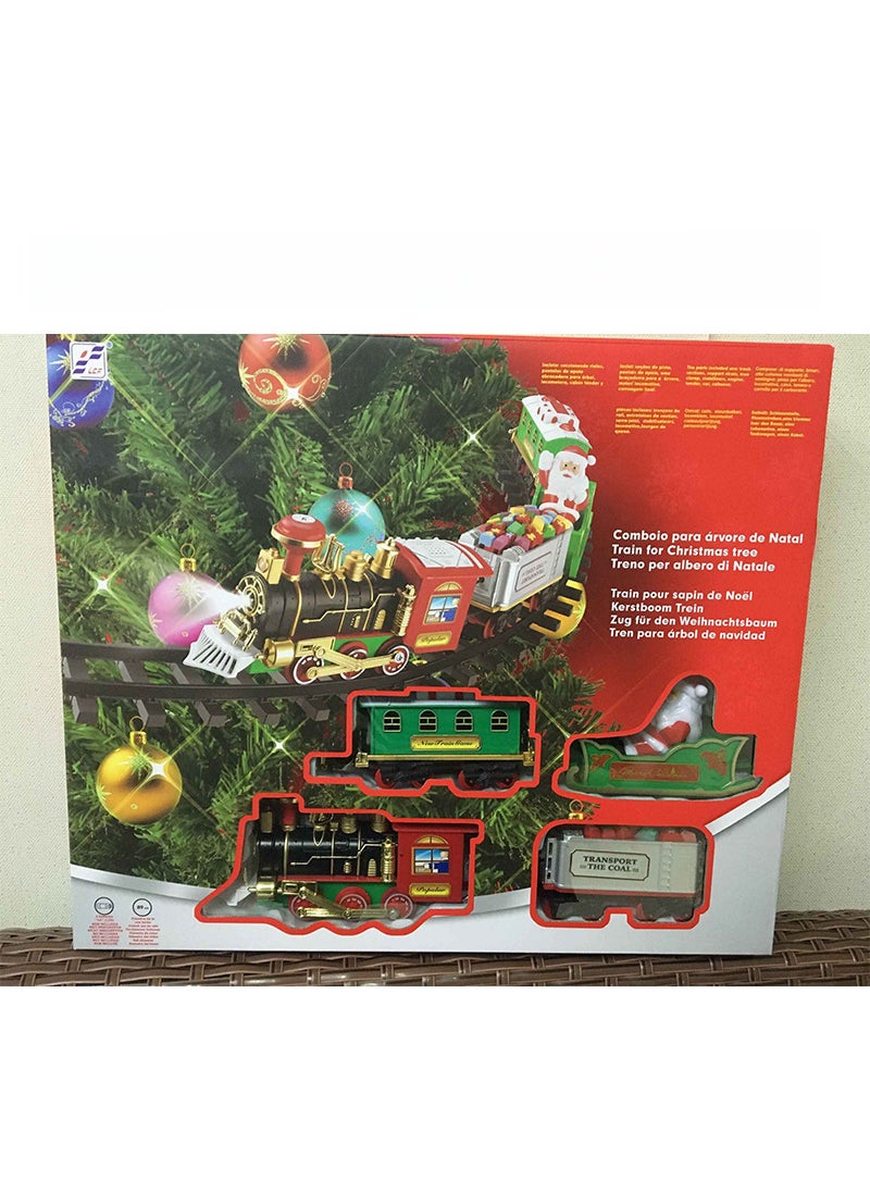 Foreign trade Electric Christmas train electric sound and light hanging Christmas tree Christmas rail car Christmas gift toys 238-9 Christmas Train (Hanging)