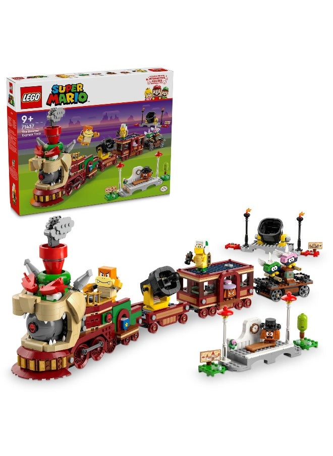 Super Mario The Bowser Express Train Playset 71437 Building Toy Set (1392 Pieces)