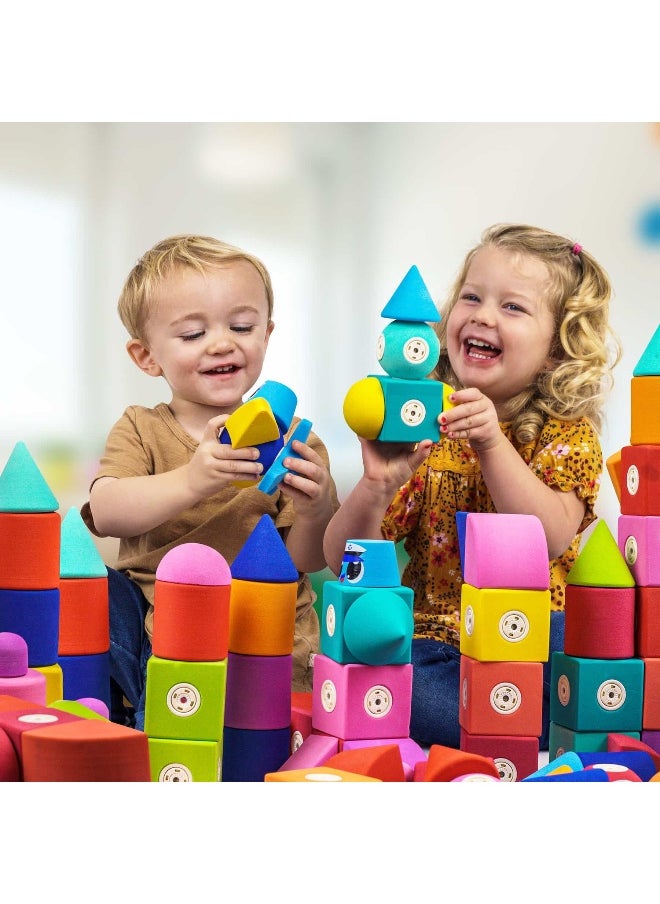 Blockaroo Magnetic Foam Builders Set (50 Pieces)