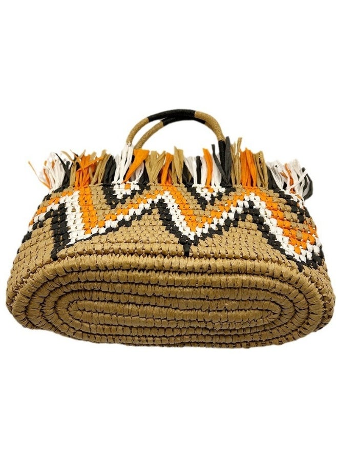 New Woven Handbag Women's Large Capacity Beach Handbag