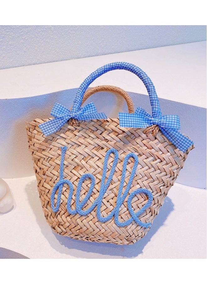 New Summer Minimalist Girl Style Grass Woven Handbag