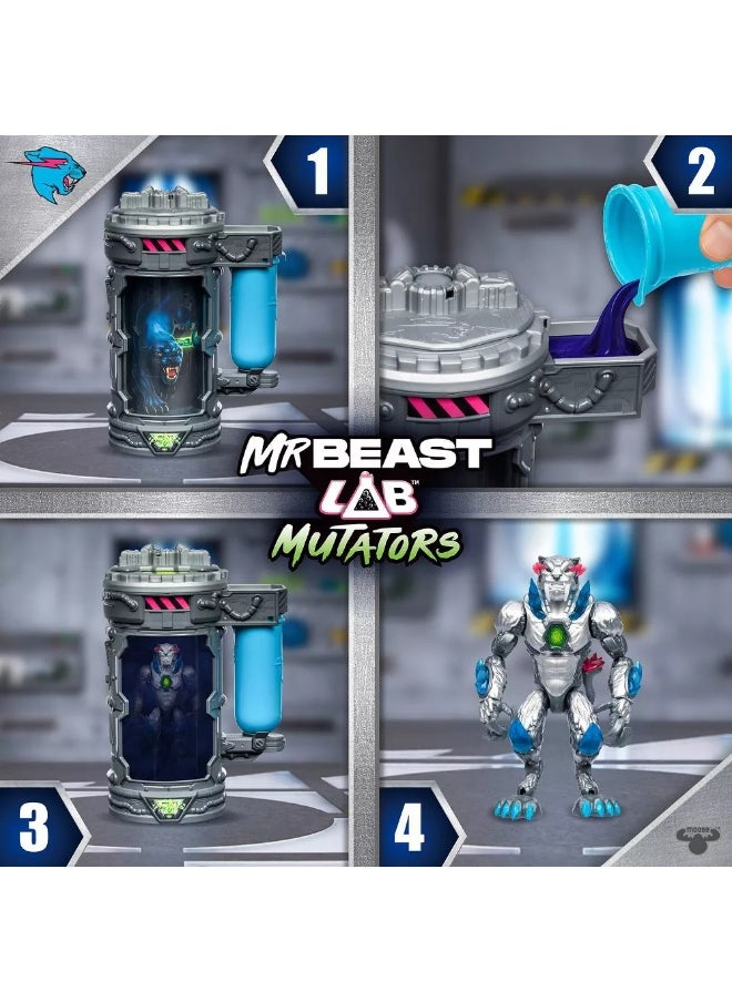 MrBeast Lab Mutators Metallic Panther Action Figure (13 cm)