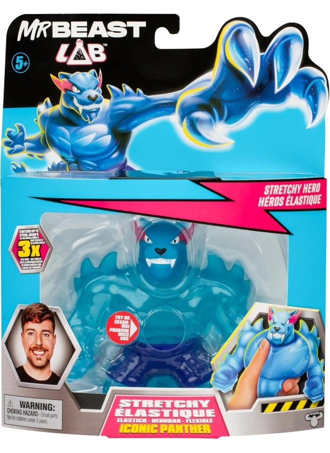 MrBeast Lab Stretchy Squishy Iconic W1 Panther Figure (11.4 cm)