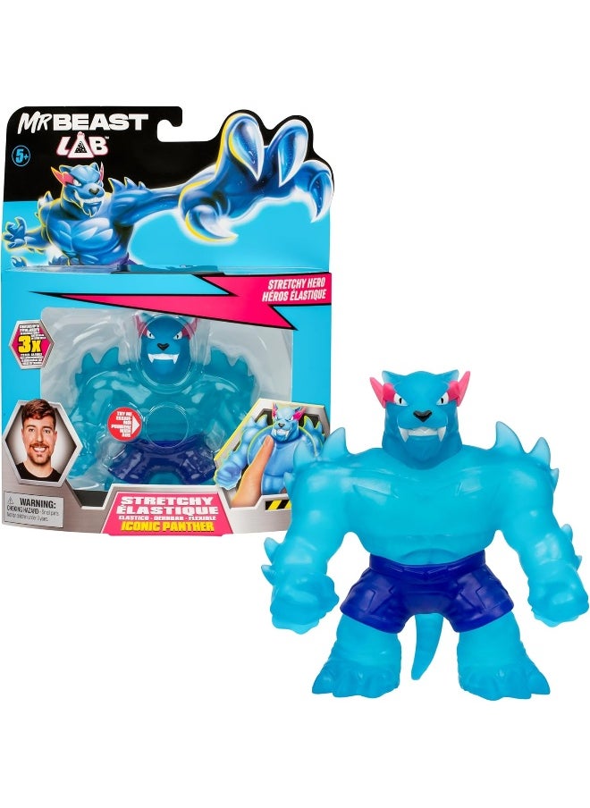 MrBeast Lab Stretchy Squishy Iconic W1 Panther Figure (11.4 cm)