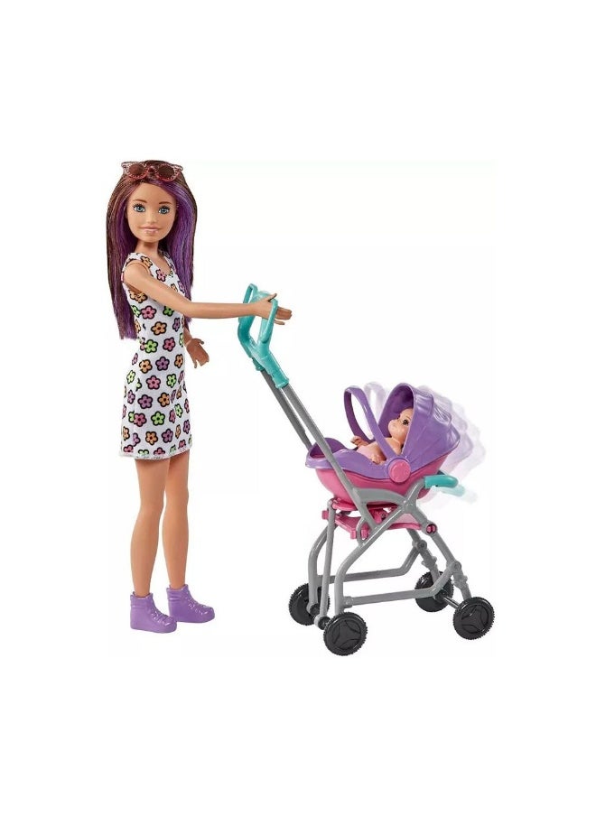 Skipper Babysitters Doll & Stroller Playset