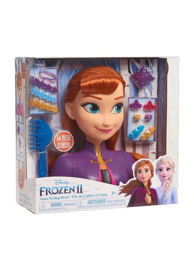 Disney Frozen 2 Anna Basic Styling Head Playset