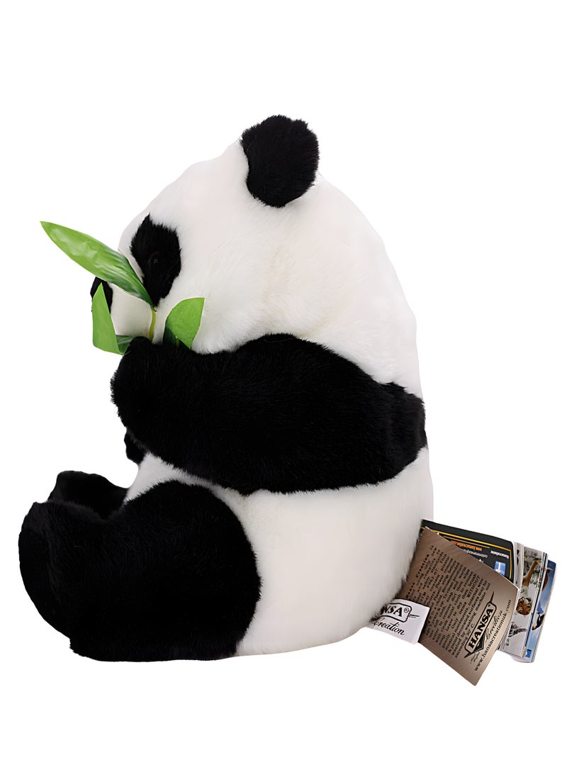 Ultra Realistic Panda Bear Plush Toy 27cm – Realistic Handcrafted Animal Replica for Indoor Use, Soft Plush Material, 21 x 21 x 27 cm