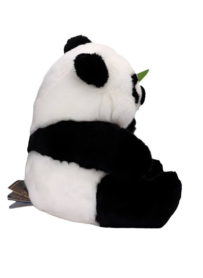 Ultra Realistic Panda Bear Plush Toy 27cm – Realistic Handcrafted Animal Replica for Indoor Use, Soft Plush Material, 21 x 21 x 27 cm