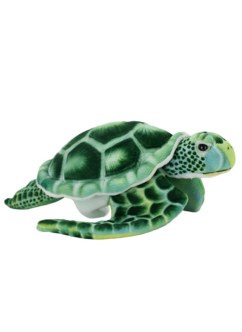 Green Turtle Puppet – Realistic Handcrafted Animal Puppet for Interactive Play and Storytelling, Ideal for Teachers and Kids