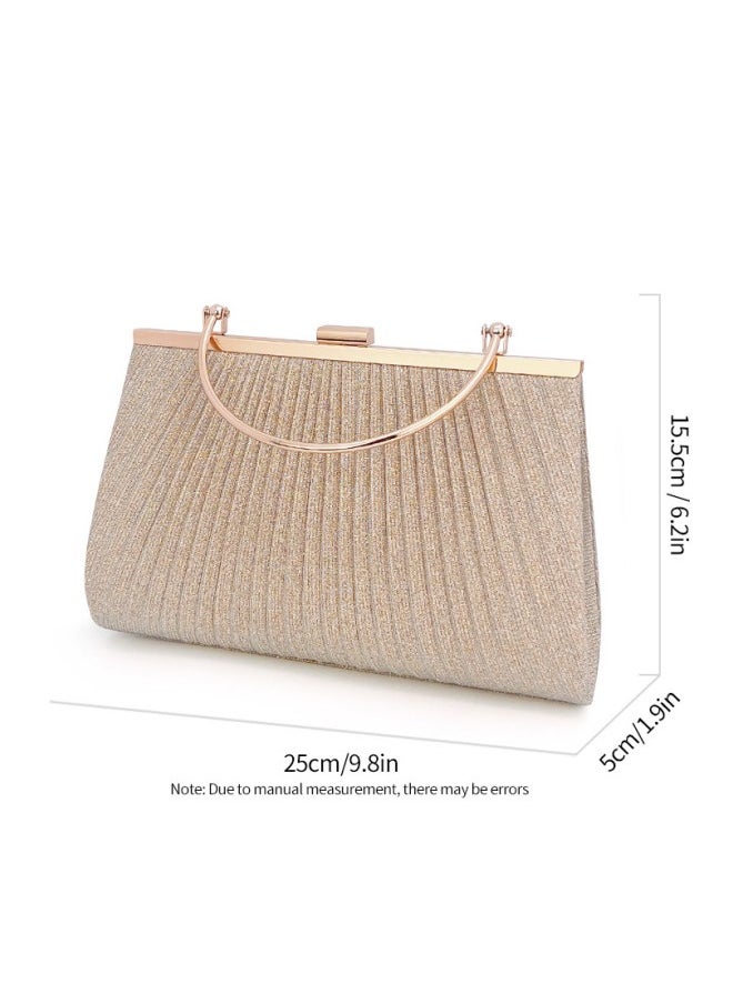 Women's New Fashion Large Capacity Clutch Bag, Chain Party Handbag Clutch for Ladies, Wedding Banquet Evening Dress Carry Bags Gift bag