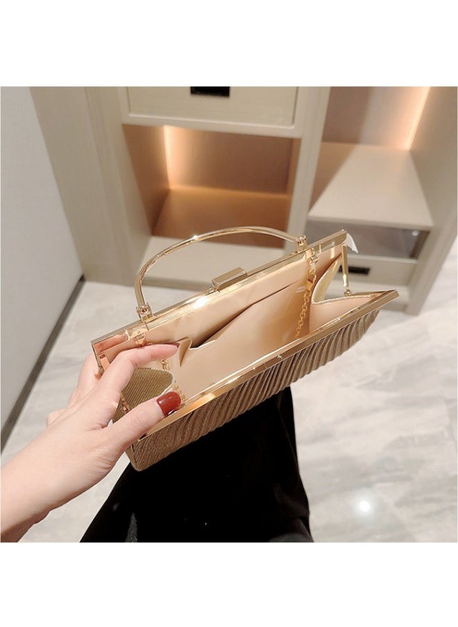 Women's New Fashion Large Capacity Clutch Bag, Chain Party Handbag Clutch for Ladies, Wedding Banquet Evening Dress Carry Bags Gift bag