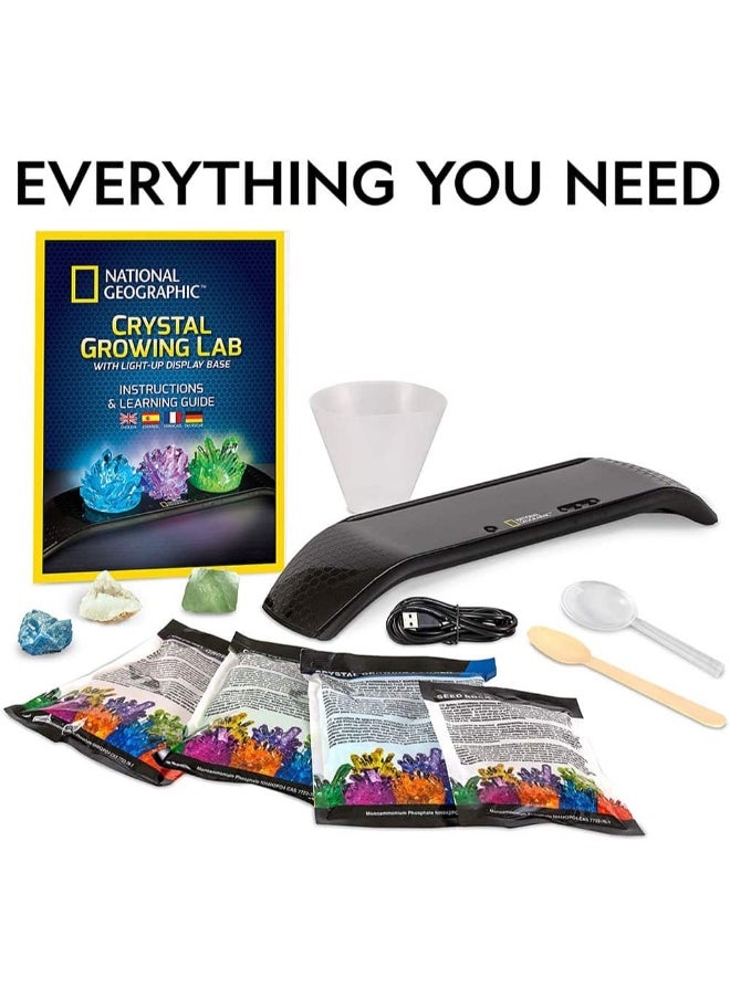 Nat Geo Light-Up Crystal Growing Lab Kit