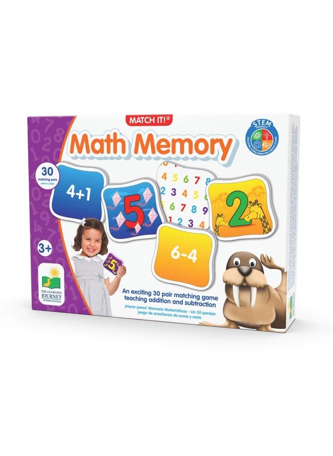 Match It! Mathematics Memory Game