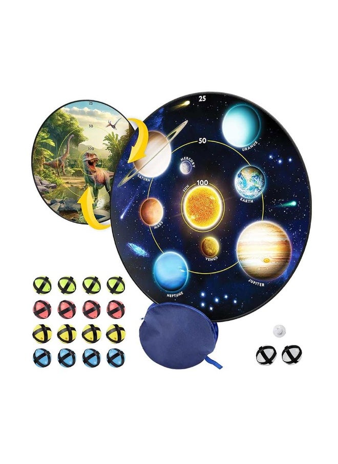 Glow-In-The-Dark Dart Board Game Set