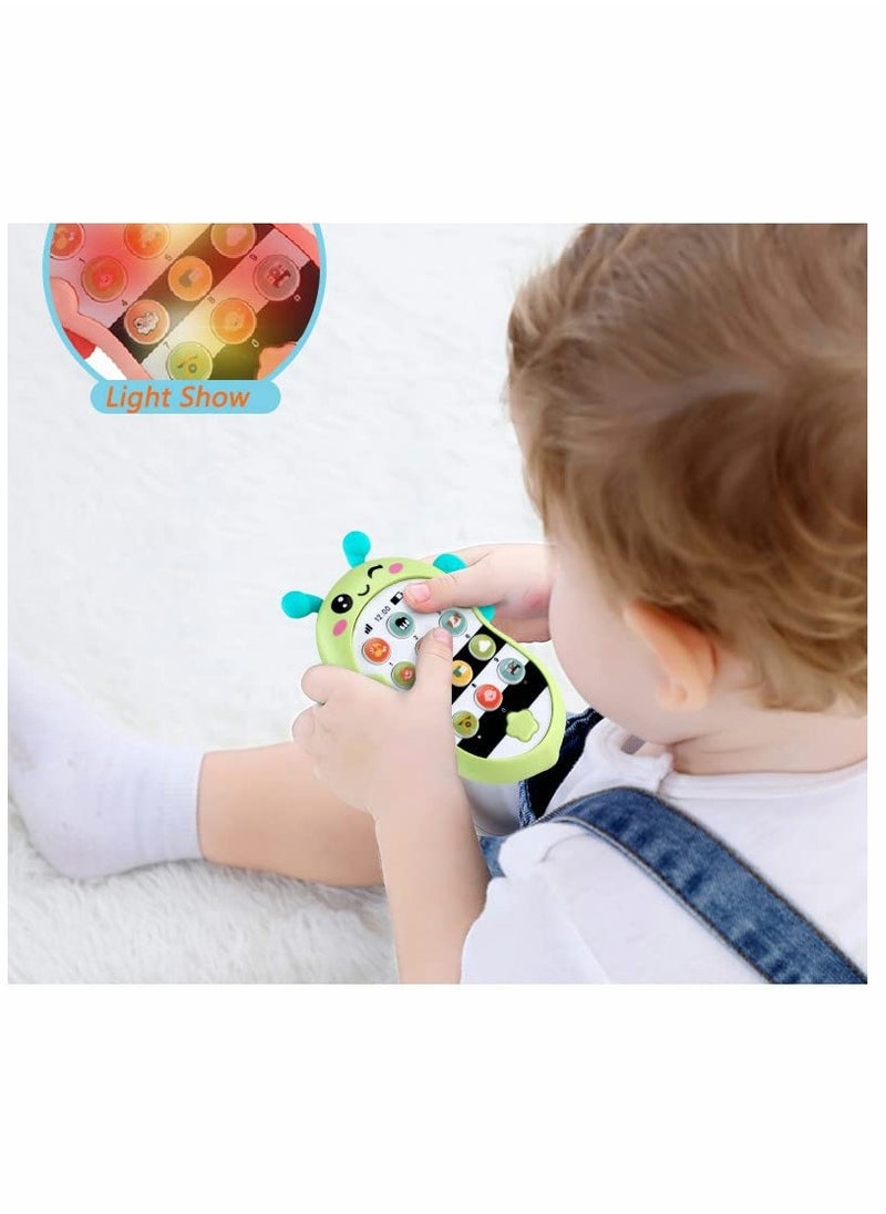 Baby Cell Phone Toys Multi-function Mode Children's Early Education Music Mobile Phone Teething Phone Toy for Babies Early Education Enlightenment Music Simulation Phone with Light and Sound