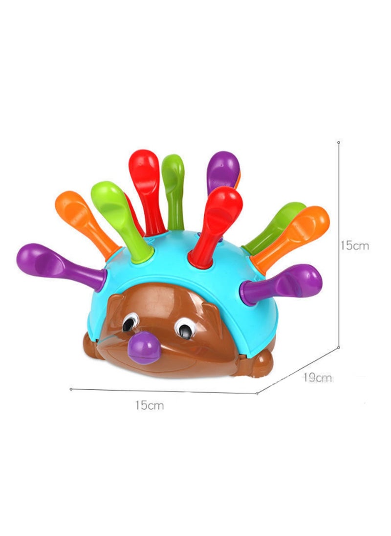 Hedgehog Building Fine Motor Hedgehog - Toddler Learning Toy, Fine Motor And Sensory Toy For Children 18 Months+