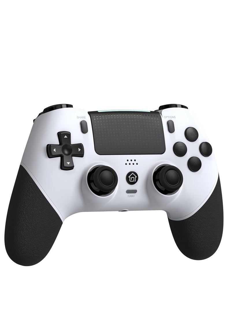 Wireless Controller Compatible with PS4/Slim/Pro/PC, Equipped with 1000mAh Battery, USB Cable, Dual Vibration, 6-Axis Motion Control, 3.5mm Audio Jack, Multi Touch Pad, Share Button