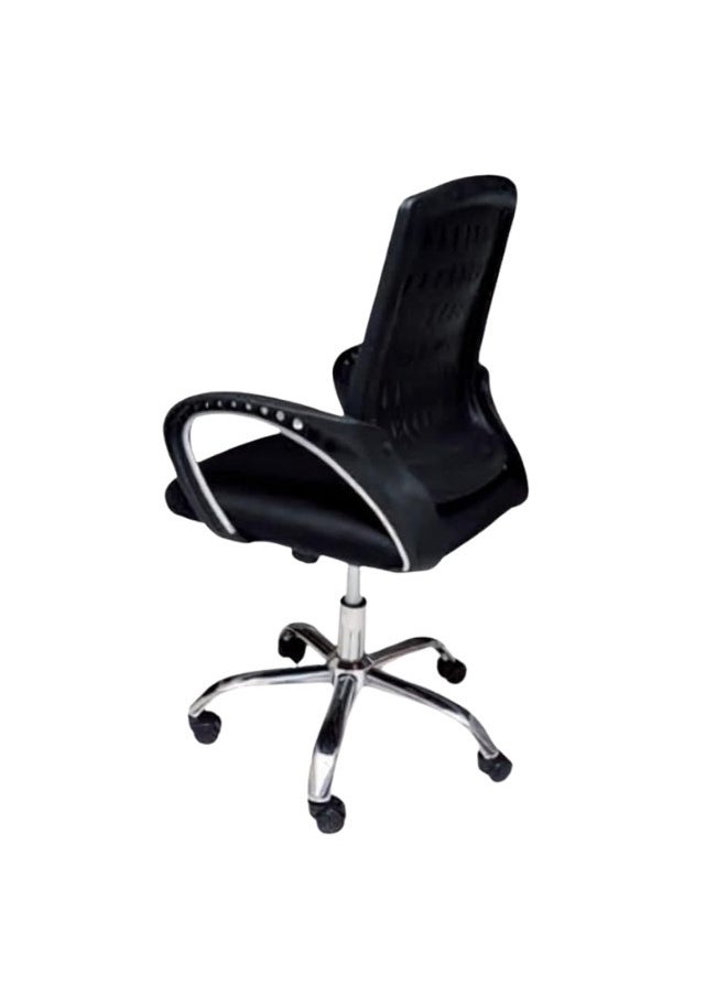 Premium Office Chair Ergonomic Designed Desk Chair Super Comfortable Mid Back Adjustable Wide Seat Mesh Chair Black