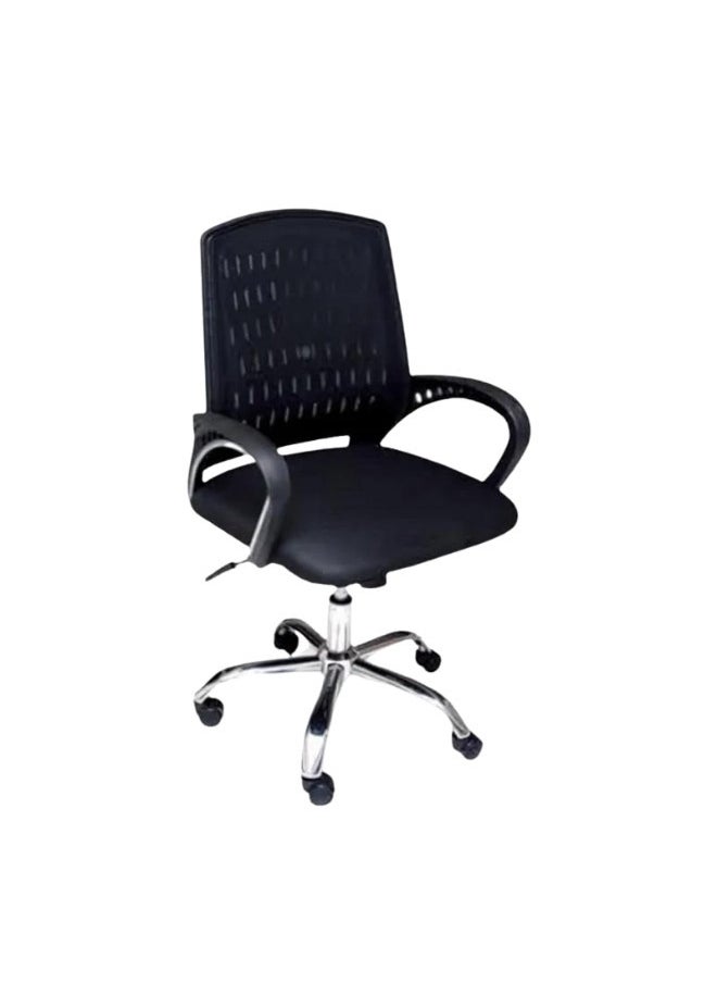 Premium Office Chair Ergonomic Designed Desk Chair Super Comfortable Mid Back Adjustable Wide Seat Mesh Chair Black