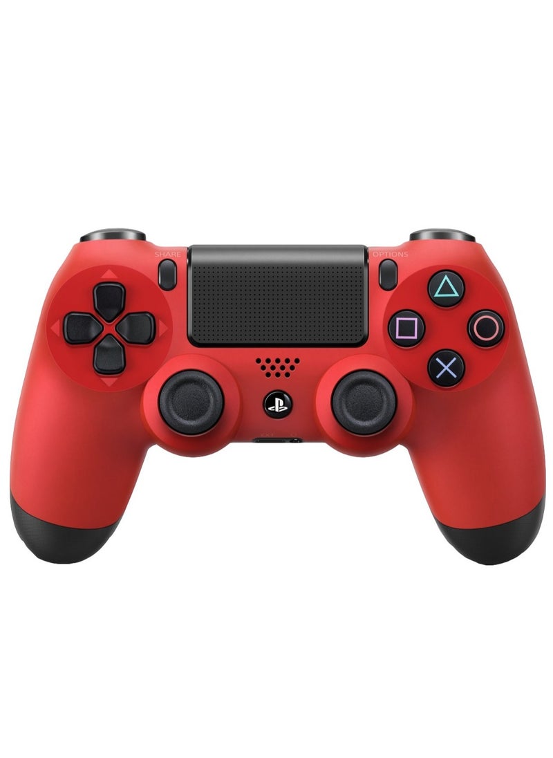 Wireless DualShock 4 Controller for PS4 - Vibration Feedback, Motion Sensors, Touchpad, Light Bar, Share Button & Speaker for Ultimate Gaming Experience (RED)