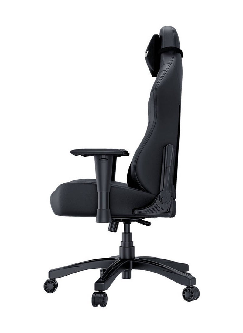 AndaSeat Luna Series Gaming Chair, Premium Breathable PVC Leather, 1D Armrest, 60mm Casters With PU Rubber, Class 4 Hydraulic Pistons, 90° to 160° Adjustable Backtilt, Black | AD18-44-B-PV