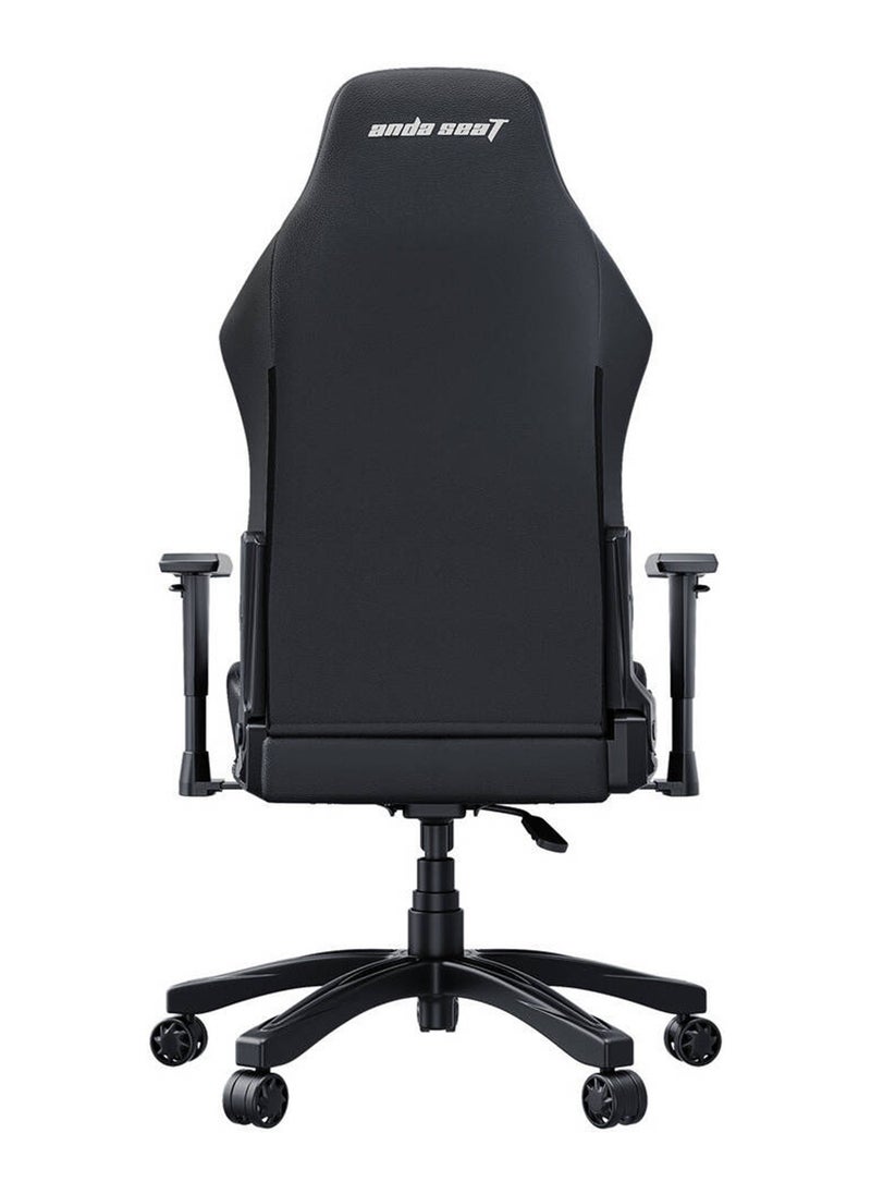 AndaSeat Luna Series Gaming Chair, Premium Breathable PVC Leather, 1D Armrest, 60mm Casters With PU Rubber, Class 4 Hydraulic Pistons, 90° to 160° Adjustable Backtilt, Black | AD18-44-B-PV