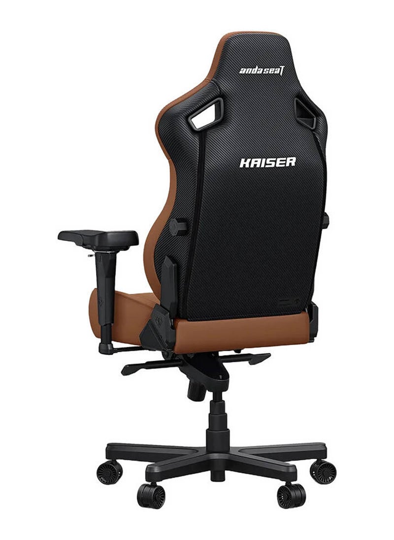 AndaSeat Kasier 4 Series Premium Gaming Chair, 5° Sloping Seat Base, Pop-out Lumbar, 5D Armrests, Up to 180kg Max Weight, Premium PVC Leather, XL, Bentley Brown | AD12YDDC-XLL-20-K-PVC